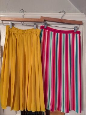 Two J. Crew Pleated Summer Skirts!